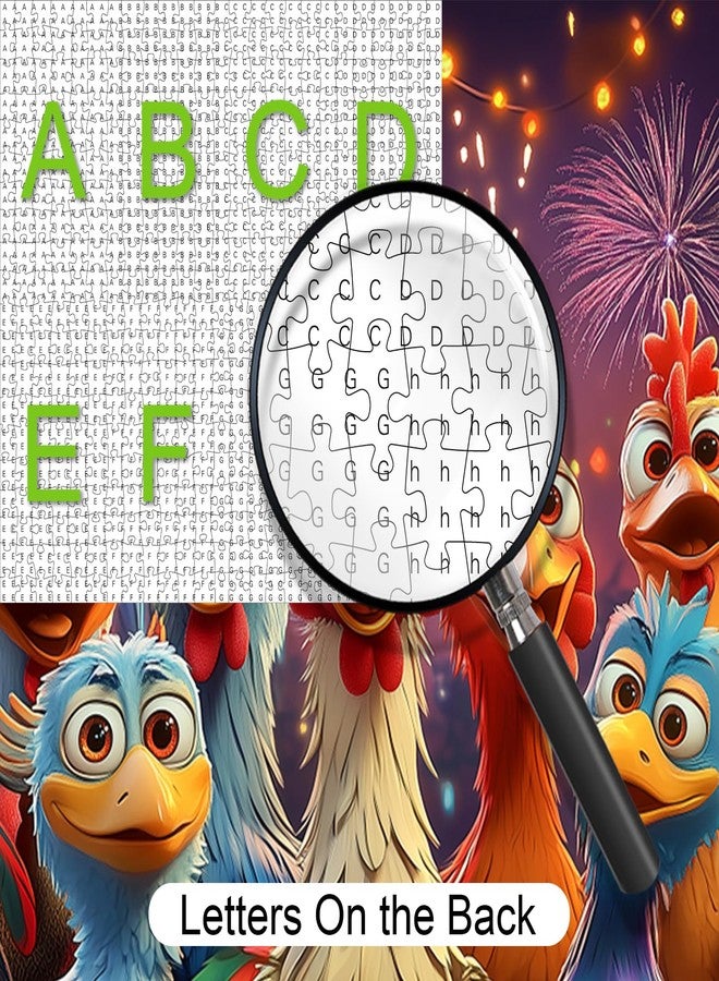 Lirches 500pcs Jigsaw Puzzles - Large Chicken Puzzles Paper Puzzle for Adults, Interactive Family Game, DIY Brain Challenge, Scratch-Resistant, Square Shape, Ideal Thanksgiving Gift - Image 3
